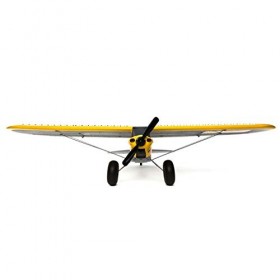 Hobbyzone Avion RC Carbon Cub S 2 1,3 m BNF Basic émetteur, Batterie et Chargeur Non Inclus avec Coffre-Fort, HBZ32500, Jau