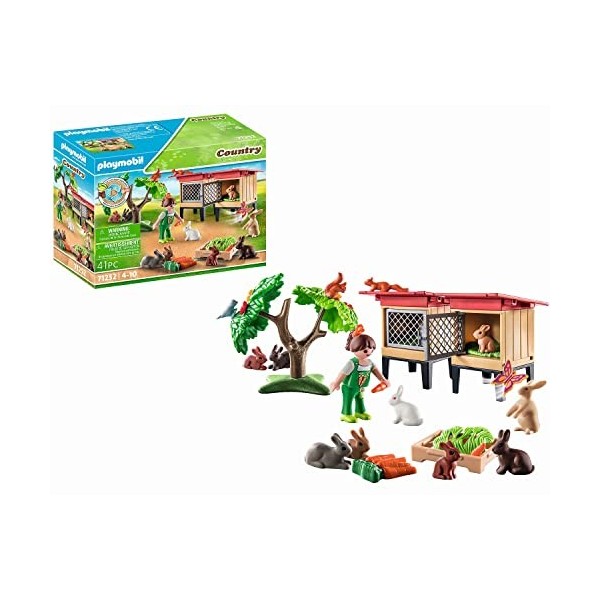 Playmobil 71252 Enfant avec enclos et Lapins