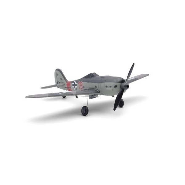 MODSTER MDX Pro FW 190 Focke Wulf Moteur électrique Warbird RTF 400 mm avec stabilisation de vol 6 Axes et Connexion DSMX-/S-