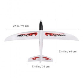 Gadpiparty Avion volant en mousse de 99 cm - Grand jouet dextérieur - Avion léger - Cadeau pour
