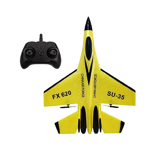 Risegun SU-35 Avion de contrôle à distance modèle RC Fixed Wing Plane Glider Model Aircraft Jouet familial avec lumière avec 