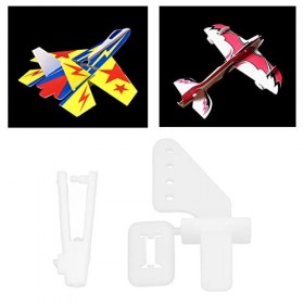 20 Ensembles de Cornes de Contrôle à 4 Trous Ensemble dangle de Gouvernail KT pour Avion RC, Avion à Voilure Fixe en Mousse 