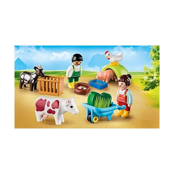 Playmobil 71158 Animaux de la Ferme 1.2.3 - 18-36 Mois Ses Premiers