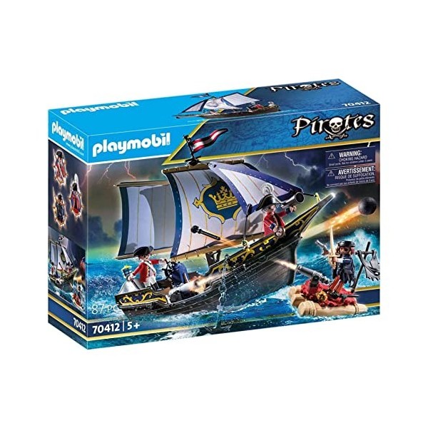 Playmobil 70412 Chaloupe des Soldats - Pirates- Les Pirates- Pirates Chaloupe