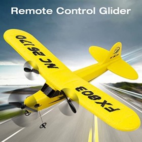 NAVESO Avion radiocommandé 2,4 GHz, avion RC 2 CH, RC avion enfants gyroscope intégré avec équilibrage automatique, avion RC 