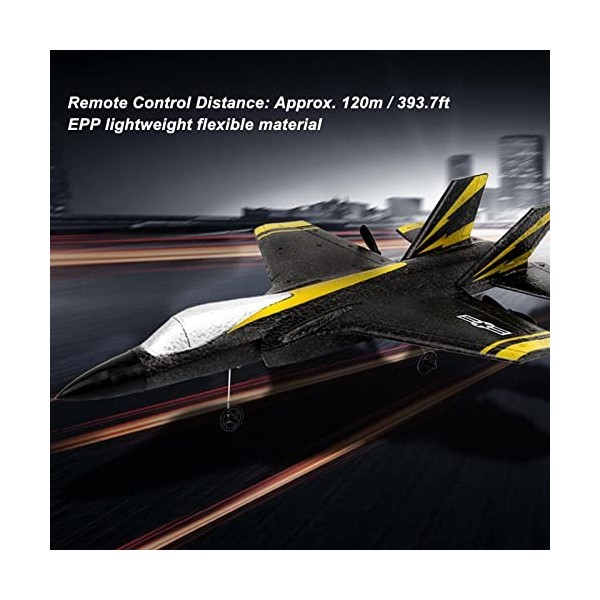 VBESTLIFE Avions RC, Planeur Davions Télécommandés 2,4 GHz, Avion RC à 2 Canaux, Avion en Mousse Epp RC pour Enfants Adultes