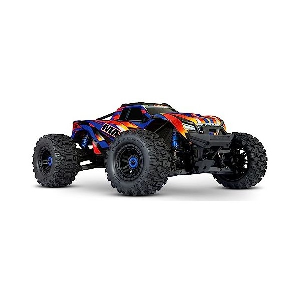 Traxxas MAXX Wide Jaune 1:10 Auto RC Monstertruck 4 Roues motrices 4WD prêt à fonctionner RTR 2,4 GHz