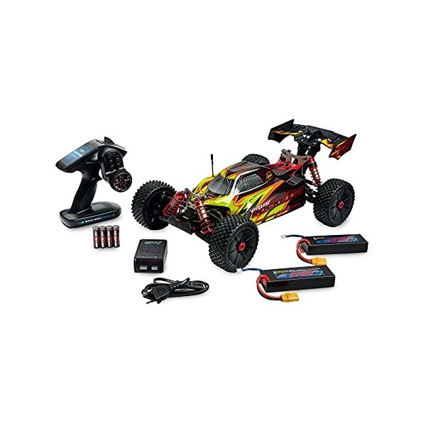 Carson Modellsport 500409072 1:8 Virus Rocket 120 6S 2.4G 100% RTR, Voiture radiocommandée, Vitesse jusquà 120 km/h, Batteri