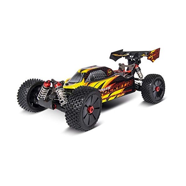 Carson Modellsport 500409072 1:8 Virus Rocket 120 6S 2.4G 100% RTR, Voiture radiocommandée, Vitesse jusquà 120 km/h, Batteri