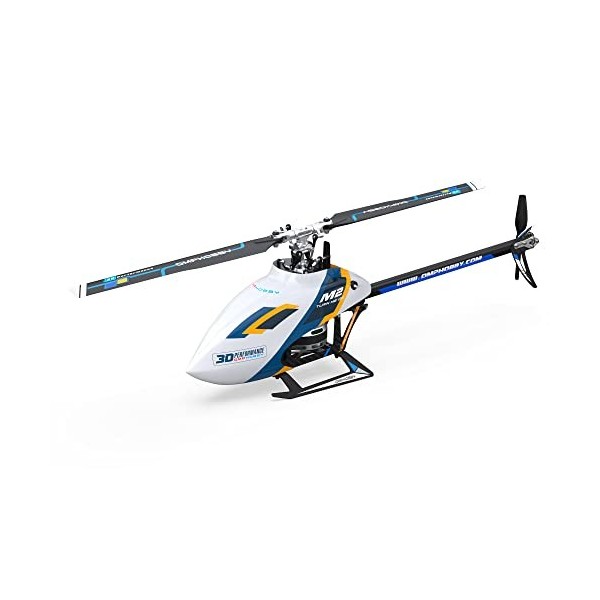 OMPHOBBY M2 Evo Prêt pour Le Vol Rc Helicopter Outdoor Entraînement Direct à Deux Moteurs sans Balais Télécommande 6CH Hélico