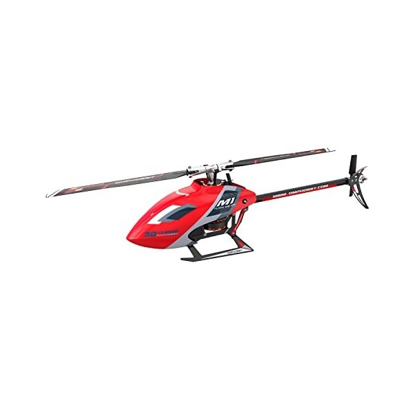 OMPHOBBY M1 Evo RC Hélicoptère Double Moteurs Brushless Mini Hélicoptères RC à Entraînement Direct pour Adultes, Avion téléco