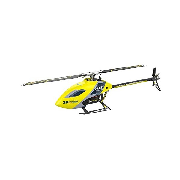 OMPHOBBY M1 Evo RC Hélicoptère Double Moteurs Brushless Mini Hélicoptères RC à Entraînement Direct pour Adultes, Avion téléco