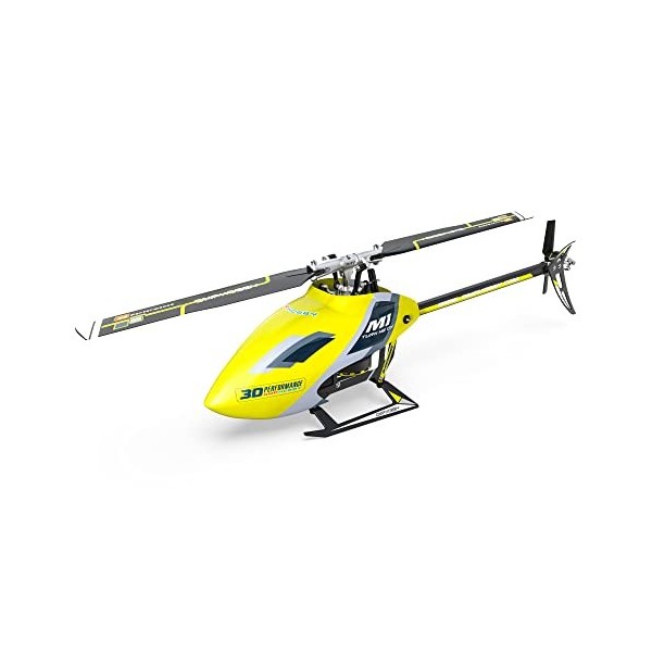 OMPHOBBY M1 Evo RC Hélicoptère Double Moteurs Brushless Mini Hélicoptères RC à Entraînement Direct pour Adultes, Avion téléco