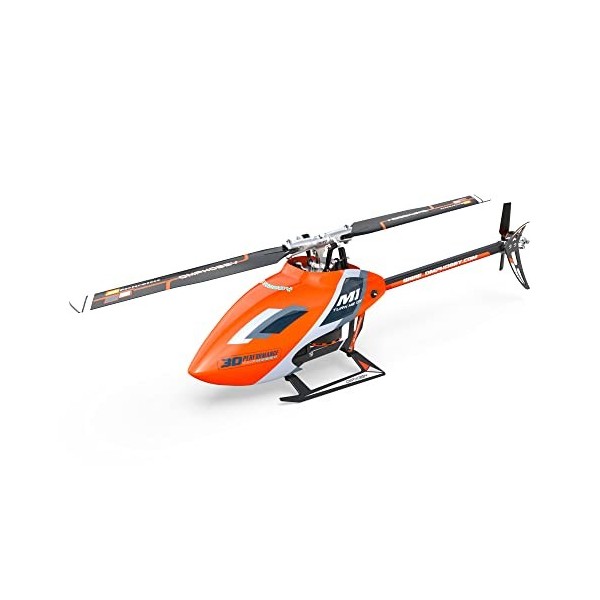 OMPHOBBY M1 Evo RC Hélicoptère Double Moteurs Brushless Mini Hélicoptères RC à Entraînement Direct pour Adultes, Avion téléco