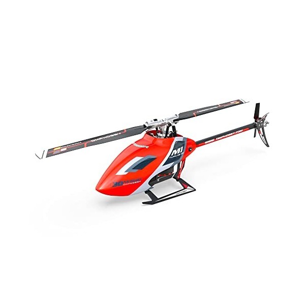 OMPHOBBY M1 Evo RC Hélicoptère Double Moteurs Brushless Mini Hélicoptères RC à Entraînement Direct pour Adultes, Avion téléco