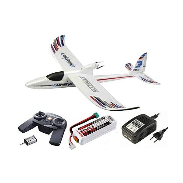 Multiplex RTF Easy Star 3 Mode 2/4 Blanc Avion RC déant prêt à Voler RtF 1366 mm