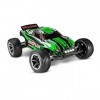 Traxxas RUSTLER 4X2 1/10 Brushed Vert + LED avec ACCUS/Chargeur - 37054-61-GRN