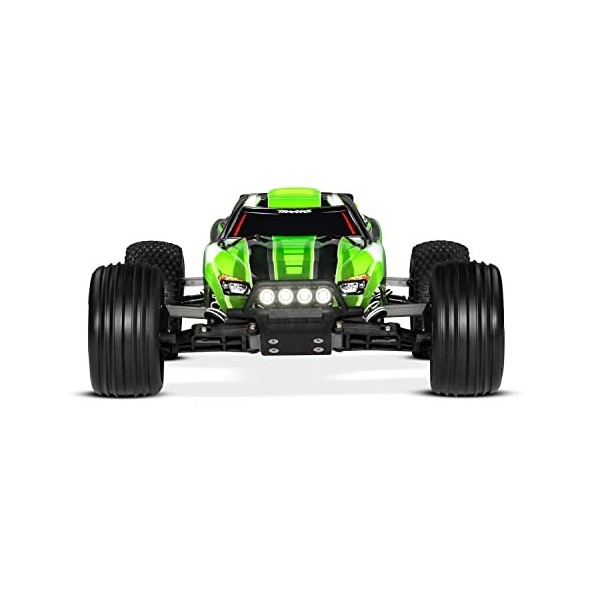 Traxxas RUSTLER 4X2 1/10 Brushed Vert + LED avec ACCUS/Chargeur - 37054-61-GRN