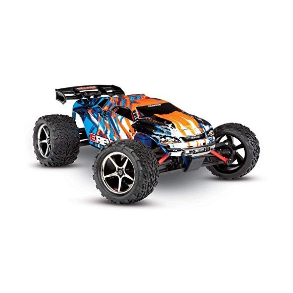 Traxxas E-Revo 4x4 Orange Brushed 1:16 Auto RC électrique Monstertruck 4 Roues motrices 4WD prêt à fonctionner RTR 