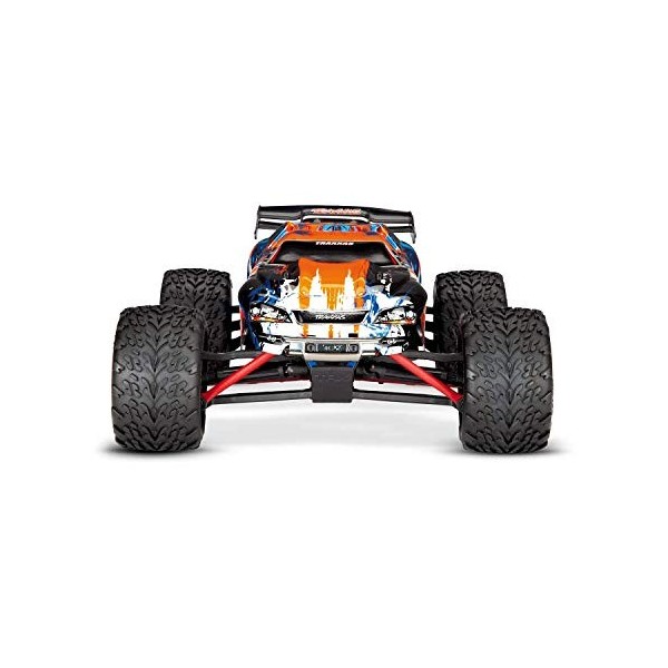 Traxxas E-Revo 4x4 Orange Brushed 1:16 Auto RC électrique Monstertruck 4 Roues motrices 4WD prêt à fonctionner RTR 