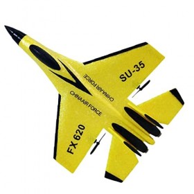 Nikou Avion RC, modèle davion de Guerre SU-35 prêt à Voler, Planeur RC avec lumière, Avion télécommandé 2,4 GHz pour Enfants