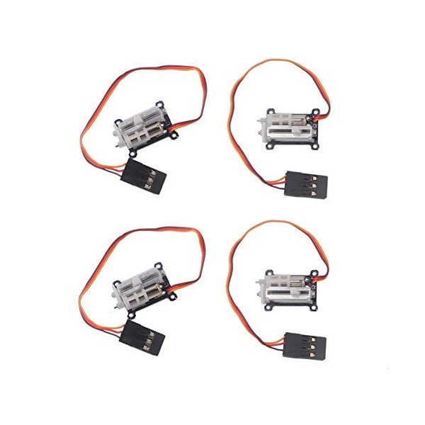 Wishiot Tiny Lot de 4 servomoteurs numériques linéaires 1,5 g pour intérieur et avion RC