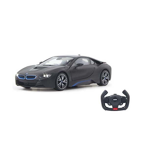 Jamara - 404570 - Voiture Avec Porte Radiocommandé - Bmw I8 - Noir - Echelle 1/14