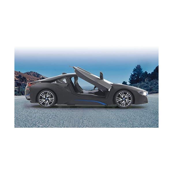 Jamara - 404570 - Voiture Avec Porte Radiocommandé - Bmw I8 - Noir - Echelle 1/14