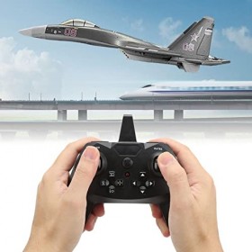 Avion RC, QF009 SU 35 2.4Ghz 4 Canaux Simulation davion RC Planeur Télécommandé Anti Collision Avion à Voilure Fixe pour Les
