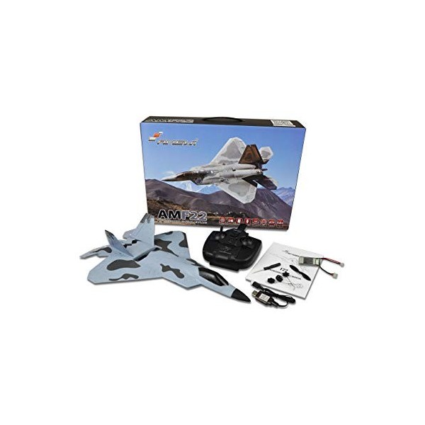 Amewi 24091 AMF22 RC Avion Brushless 3D/6G 3 canaux 2,4 GHz
