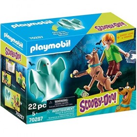 Playmobil 70287 Scooby-DOO! Scooby & Sammy avec fantôme - Scooby-Doo ! - Scooby-Doo ! - Aventure Amis