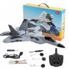 Demeras Avion RC A180-F22 modèle davion Brushless Aile Fixe 3D/6G télécommande Avion Avion Jouets pour Enfants, Adultes