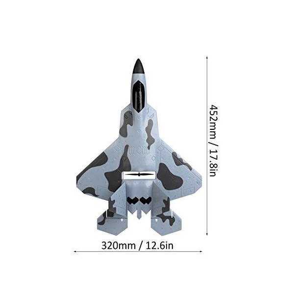 Demeras Avion RC A180-F22 modèle davion Brushless Aile Fixe 3D/6G télécommande Avion Avion Jouets pour Enfants, Adultes