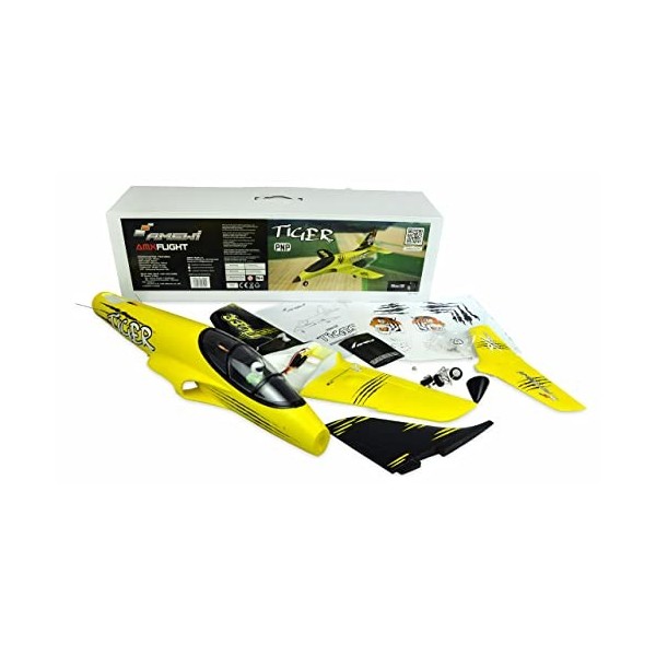 Amewi AMXFlight Tiger S Jet PNP Eau de Parfum Jaune 55 mm