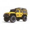 Amewi 22589 Dirt Climbing SUV Safari Crawler 4WD 1:10 RTR avec Batterie, télécommande, câble de Charge, Jaune