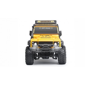 Amewi 22589 Dirt Climbing SUV Safari Crawler 4WD 1:10 RTR avec Batterie, télécommande, câble de Charge, Jaune