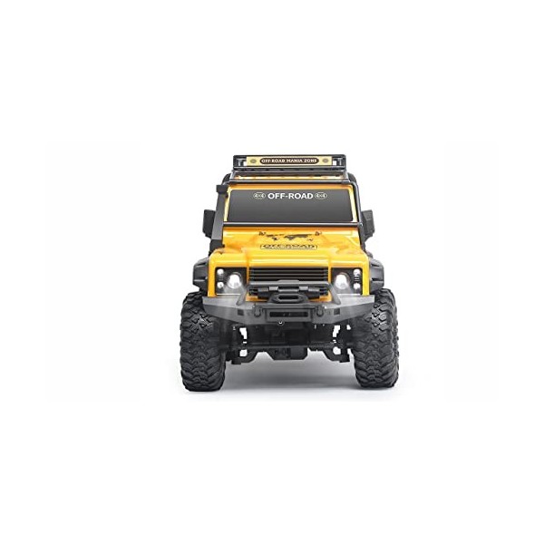 Amewi 22589 Dirt Climbing SUV Safari Crawler 4WD 1:10 RTR avec Batterie, télécommande, câble de Charge, Jaune