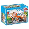 PLAYMOBIL City Life 70049 Ambulance with Flashing Lights, For Children Ages 4+