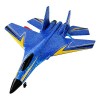 LOVIVER 2.4G 2CH RC Avion Mousse Jouets Volants Extérieurs Télécommande Avion Planeur Combattant RC Avion à Voilure pour Garç