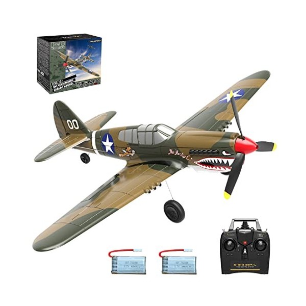 JOYFAN VOLANTEXRC 2.4G 4CH RC Avion de Combat, Avion Militaire Télécommandé Intérieur et Extérieur, Cadeau Jouet pour Enfants