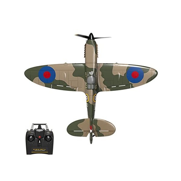 JOYFAN VOLANTEXRC 2.4G 4CH RC Avion de Combat, Avion Militaire Télécommandé Intérieur et Extérieur, Cadeau Jouet pour Enfants
