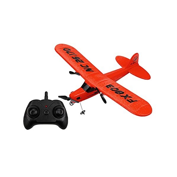 Perfeclan RC Avion 2.4G RC Avion Télécommande Planeur EPP Intérieur RC Planeur Avion RTF pour Enfants - Jaune