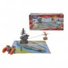 Majorette - 213089802 - Vehicule Miniature - Planes - Avion RadioCommande - Whirly Dusty - Porte avion 30 par 20 cm