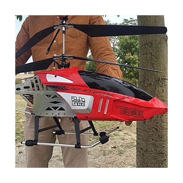 ACLBLK Hélicoptères RC Extra Larges pour Adultes Hélicoptères radiocommandés de 85 cm, 2 Batteries pour 24 Minutes de vol en 