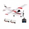 QIYHBVR Avion RC Télécommandé 3 Canaux avec Radiocommande 2,4 GHz, Mousse EPP Durable, Facile Et Prêt À Voler pour Les Débuta