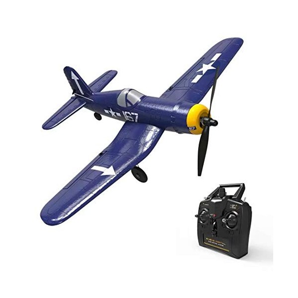 MARLO VOLANTEXRC F4U Corsair RC Avion - 2,4GHz 4CH RC Planeurs - Avion Télécommande EPP 400mm Envergure RTF