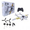 Avion RC Avion télécommandé Mini 2,4 GHz Télécommande Avion Epp Mousse Prêt à Voler Planeur RC Avion Développe la Coordinatio