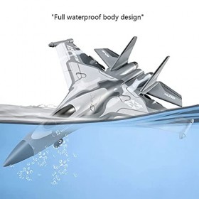 ZDYHBFE RC Jet Plane 2.4GHz Télécommande Avion Cadeau pour Enfants Et Adultes Jouets - Modèle LED Avion Léger Combattant Armé