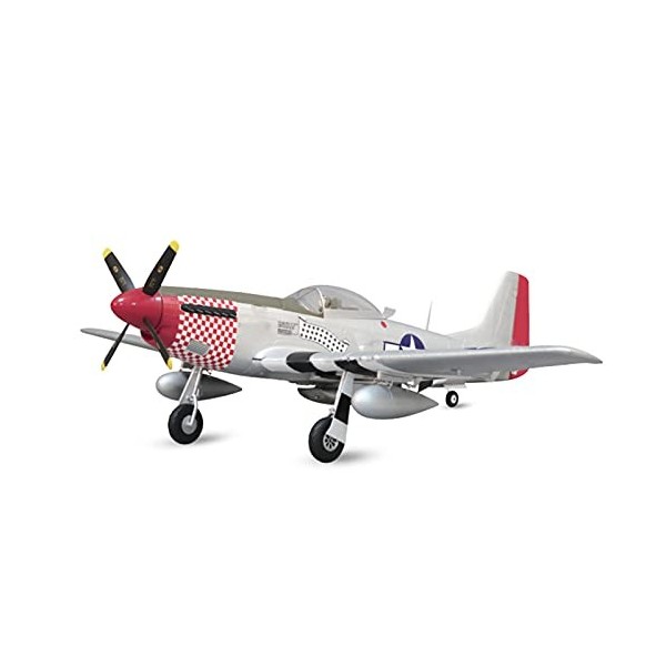 lilili Hélicoptère télécommandé Avion RC 1100Mm P-51 RC Plan, Hélice Fighter RC Assemblage davions à voilure Fixe résistant 