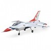 E-flite RC Avion F-16 Thunderbirds 70 mm EDF BNF Basic émetteur, Batterie et Chargeur Non Inclus avec AS3X et Safe Select, 